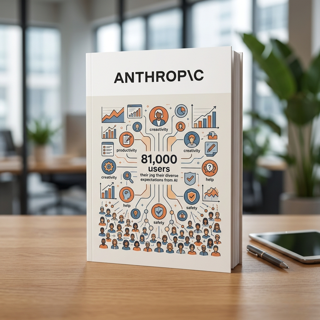 Anthropic publie une étude majeure : ce que 81 000 utilisateurs attendent réellement de l’IA