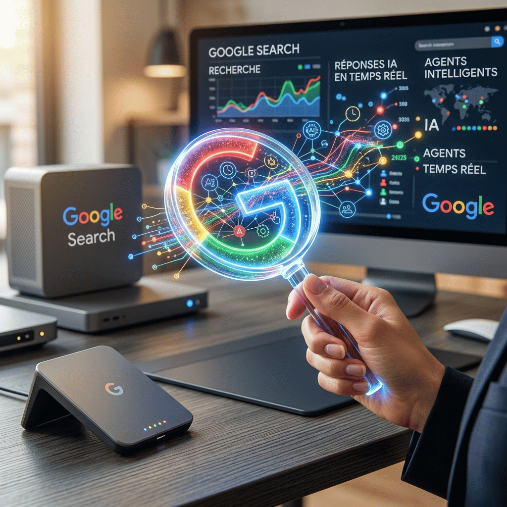Agents IA, box intelligente, temps réel : Google redéfinit Search
