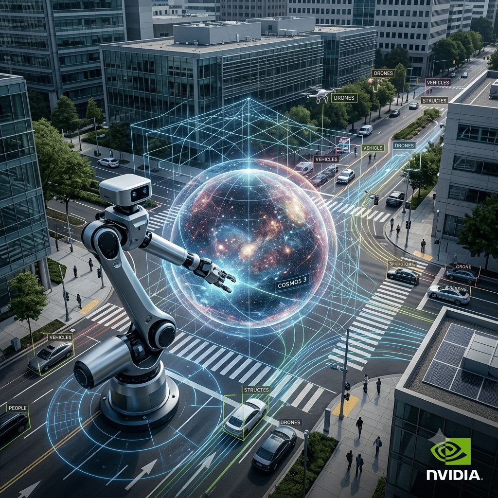 NVIDIA dévoile Cosmos 3, une IA conçue pour comprendre le monde réel