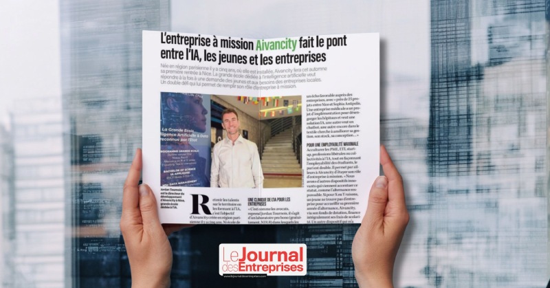 aivancity featured in *Le Journal des Entreprises*